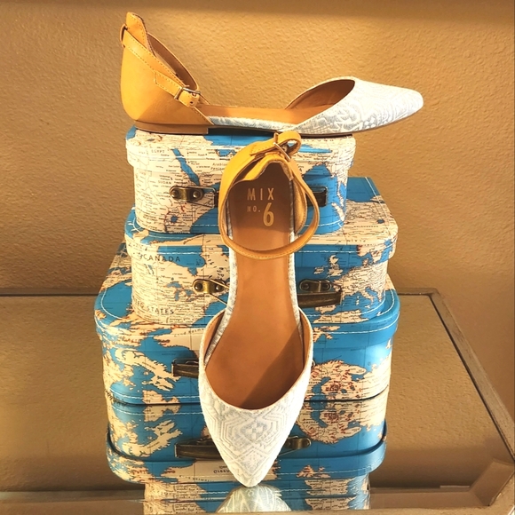 Women's Mix No 6 Blue/White/Beige Sze 9.5 Sandal. GREAT CONDITION - Picture 14 of 16